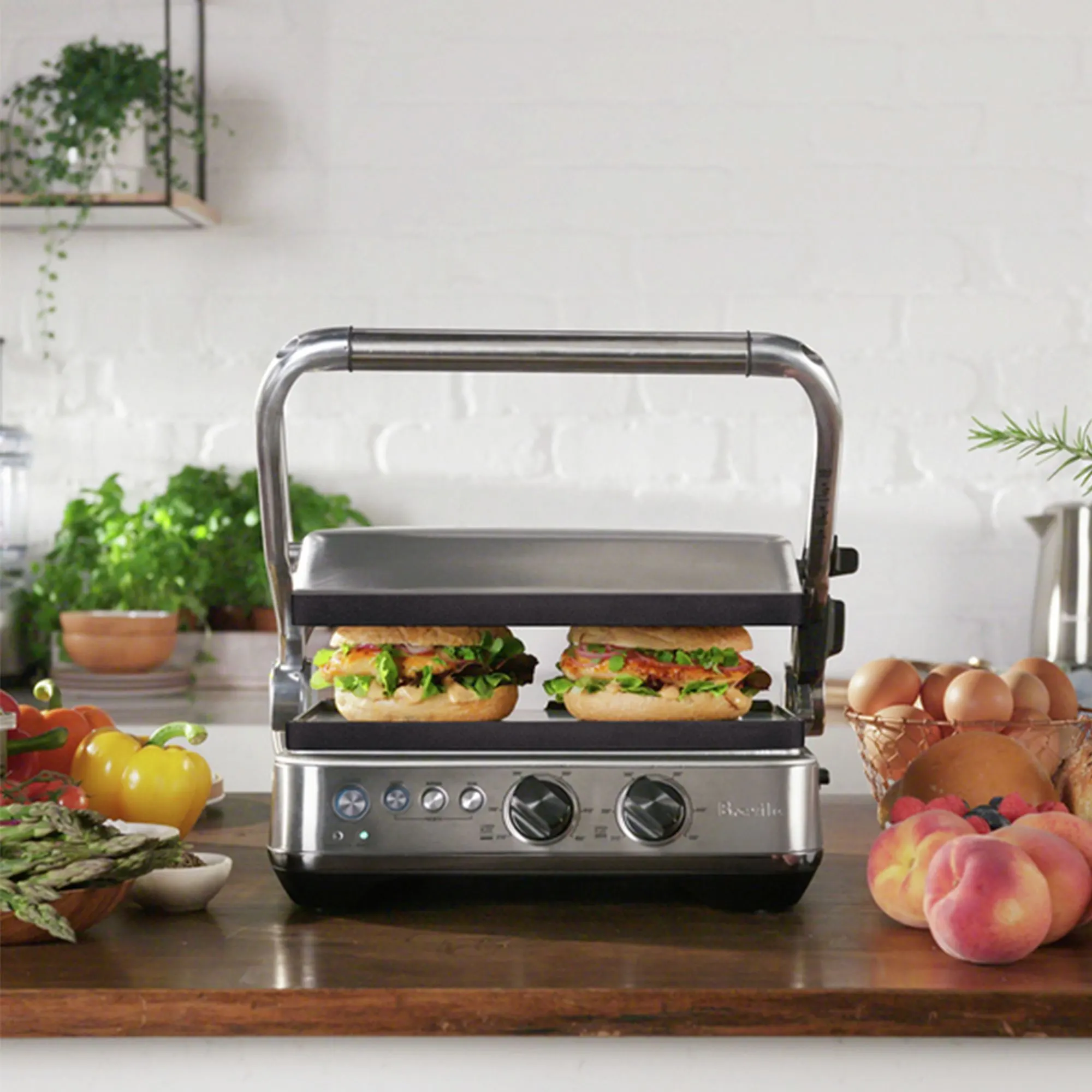 The Sear & Press Grill Brushed Stainless Steel Kitchen Warehouse™ The Sear & Press Grill Brushed Stainless Steel Kitchen Warehouse™